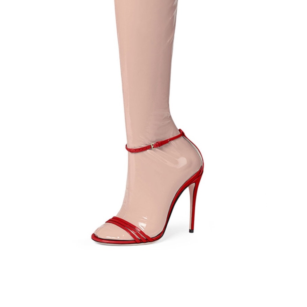 New Women Gucci Ilse Patent 110mm Sandal Orig$1495 - Picture 2 of 8